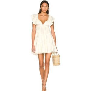 Free People Women's Undone Mini Dress Ecru Wash Off White